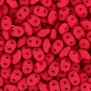 SuperDuo kralen 2.5x5mm Neon - Red